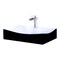 Novatto Porcelain Vessel Sink Combo with Brushed Nickel Faucet, Drain and Sealer NSFC-01134BW365SBN - alternate 3